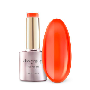 Aba Group Lakier hybrydowy do paznokci Pomarańczowy Neon 731 Red Heat - 7 ml