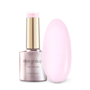 Aba Group Lakier hybrydowy do paznokci Pudrowy Róż z Drobinkami 701 Blush Lush - 7 ml - Elda Beauty