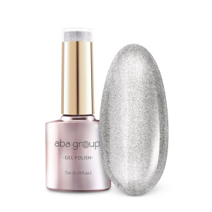 Aba Group Lakier hybrydowy do paznokci Srebrny Brokat 741 Silver Shiver - 7 ml - Elda Beauty