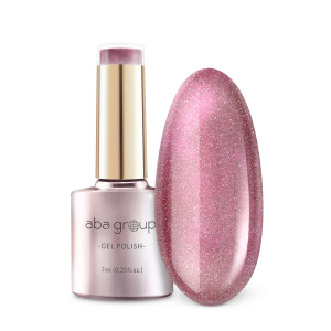 Aba Group Lakier hybrydowy do paznokci Chłodny Róż Z Drobinkami FLASH 745 Pink Think - 7 ml