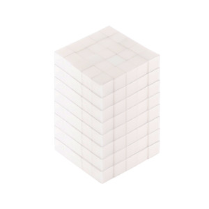 Leštička Kostka bílá mini 100/100 (40 ks)
