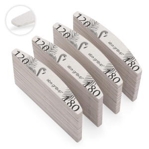 Aba Group Pilník na nehty PŮLMĚSÍC 120/180 SLIM – FLAMING, 100