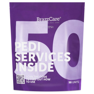 BrazzCare - Ponožky na pedikúru, 50 pcs.