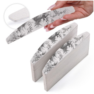 Aba Group Pilník na nehty PŮLMĚSÍC 100/180 Small Line, SLIM, 50 pcs