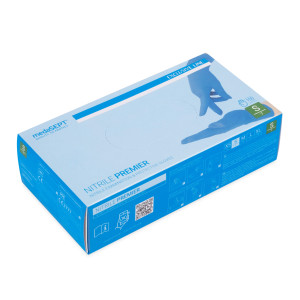 medaSEPT NITRILE PREMIER S diagnostické rukavice, nitrilové, bez pudru, blue 100 ks.