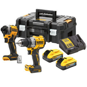 DEWALT DCK2051H2T - Zestaw combo zakrętarka udarowa 1/4" DCF850 + wiertarko-wkrętarka DCD800