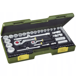 Proxxon PR23286 - Zestaw kluczy nasadowych 1/2'' i 1/4'' - 65 elementów