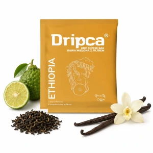 Dripca Etiopia – kawa mielona w saszetkach drip coffee bag - Saszetka 12g
