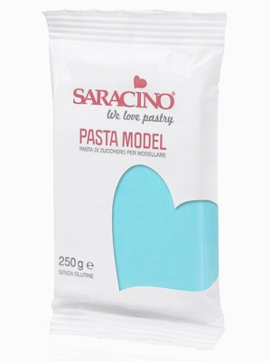 Masa cukrowa Saracino jasnoniebieska 250g lukier plastyczny do modelowania figurek