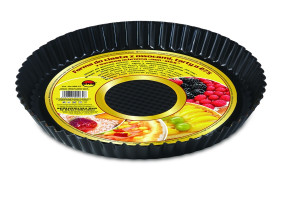Blacha forma do pieczenia tarty ciasta foremka okrągła 27cm FORMA BLACHA PIECZENIA PIZZY TARTY FOREMKA TARTA