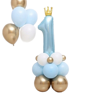 Balony foliowe roczek niebieski chłopiec