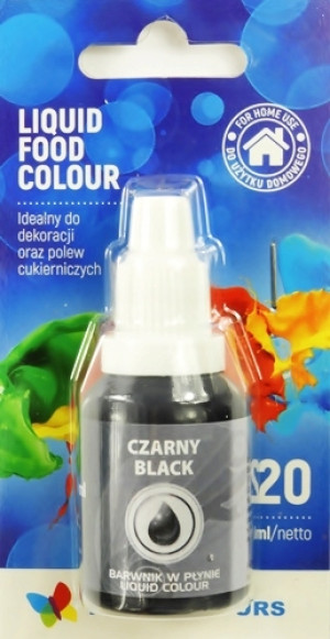 Barwnik spożywczy w płynie kolor czarny 20 ml