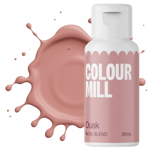 Barwnik olejowy do mas tłustych kremu czekolady pudrowy beżowy dusk colour mill 20ml