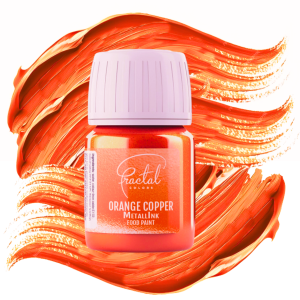 Barwnik spożywczy w płynie pomarańczowy metaliczny jadalna farbka fractal orange copper 30g Barwnik spożywczy w płynie pomarańczowy metaliczny jadalna farbka fractal orange copper 30g
