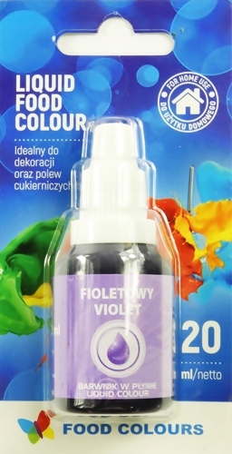 Barwnik spożywczy w płynie kolor fiolet 20 ml