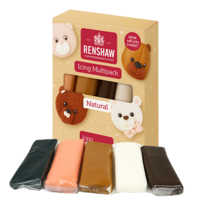 Lukier plastyczny masa cukrowa do dekoracji tortu ciast naturalne kolory zestaw 5x 100g