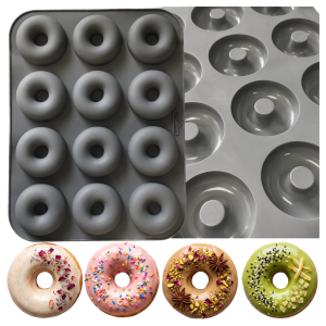 Forma silikonowa donut foremki na babeczki do oponek pączki z dziurką