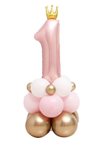 Balony foliowe roczek różowy dziewczynka