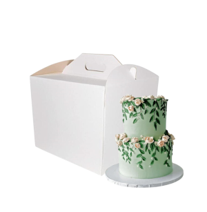 Pudełko na ciasto chrzest wesele komunia karton na tort opakowanie 32x32x28cm biały Pudełko na ciasto chrzest wesele komunia karton na tort opakowanie 32x32x28cm biały