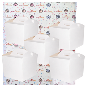 Pudełko na ciasto chrzest wesele komunia karton na tort opakowanie 34x34x25cm zestaw 5 sztuk