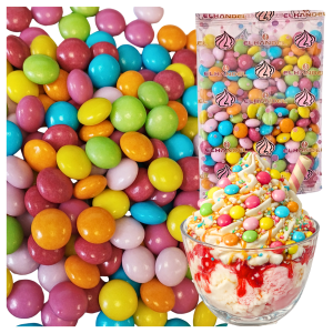 Posypka na tort 50g drażetki kolorowe z czekoladą lentilki na lody gofry