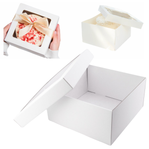 Opakowanie pudełko karton na tort ciasto chrzest wesele 25x25x15cm 1szt Opakowanie pudełko karton na tort ciasto chrzest wesele 25x25x15cm 1szt