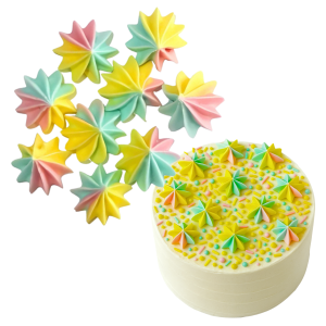Posypka na tort bezy beziki dekoracja kolor mix 9x POSYPKA NA TORT BEZY BEZIKI DEKORACJA KOLOR MIX 9x