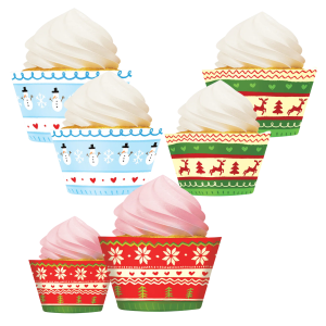 Papilotki do muffinek foremki babeczki osłonki świąteczne Boże Narodzenie 12szt Papilotki do muffinek foremki babeczki osłonki świąteczne Boże Narodzenie 12szt