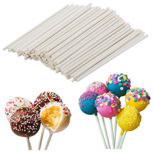 Patyczki do cake pops lizaki dekoracje urodziny patyczki papierowe 100szt 10cm Patyczki do cake pops lizaki dekoracje urodziny patyczki papierowe 100szt 10cm