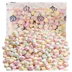 Posypka cukrowa 50g chrupiące mini pianki marshmallows kolorowe na babeczki