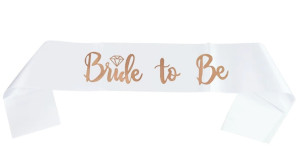 Dekoracja na wieczór panieński szarfa bride to be