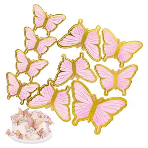 Topper piker dekoracja tort motyle roczek urodziny baby shower złoty 10szt TOPPER PIKER DEKORACJA TORT MOTYLE ROCZEK URODZINY BABY SHOWER ZŁOTY 10szt