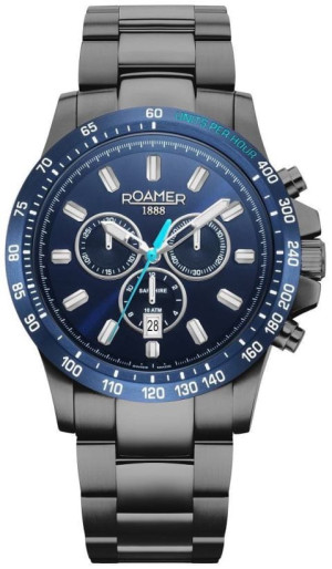 TOP 1 - Zegarek męski ROAMER 861837-44-45-20 Rimini Chrono