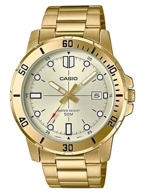 TOP 1 - Zegarek męski CASIO MTP-VD01G-9E