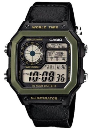 TOP 1 - Zegarek męski CASIO AE-1200WHB-1BVDF