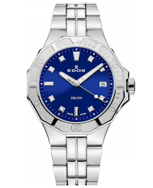 TOP 1 - Zegarek damski EDOX 53020-3M-BUN Delfin Diver Lady