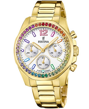 TOP 1 - Zegarek Festina Boyfriend Rainbow Chrono F20609/2