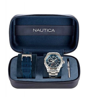 TOP 1 - Zegarek Nautica Long Beach Chrono Set NAPLECR01