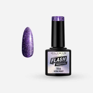 Ημιμόνιμο βερνίκι Flash 8ml – #1114 (Royal Violet)
