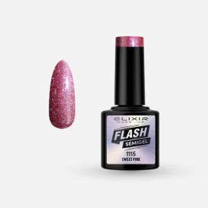 Ημιμόνιμο βερνίκι Flash 8ml – #1115 (Sweet Pink)