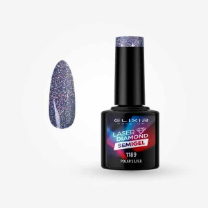 Ημιμόνιμο βερνίκι Laser Diamond 8ml – #1189 (Polar Silver)