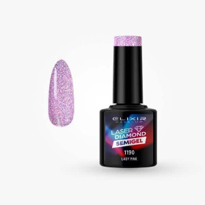 Ημιμόνιμο βερνίκι Laser Diamond 8ml – #1190 (Lady Pink)