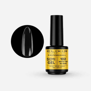 Pro. Ημιμόνιμο βερνίκι 15ml – #102 (Matte Top Coat-No Wipe)