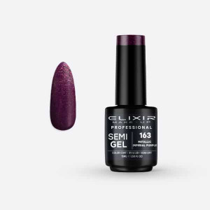 Pro. Ημιμόνιμο βερνίκι 15ml – #163 (Metallic Imperial Purple)