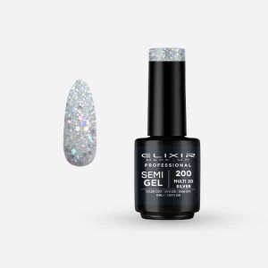 Pro. Ημιμόνιμο βερνίκι 15ml – #200 (Multi 3D Silver)