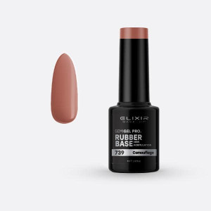 Ημιμόνιμο βερνίκι Rubber Base 5ml – #739 (Camouflage)