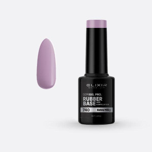 Ημιμόνιμο βερνίκι Rubber Base 5ml – #740 (Extra Milky)