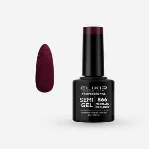 Ημιμόνιμο βερνίκι 8ml - #866 (Metallic Oxblood)