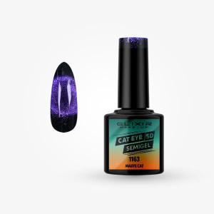 Ημιμόνιμο βερνίκι Cat Eye  5D 8ml – #1163 (Mauve Cat)