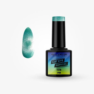 Ημιμόνιμο βερνίκι Cat Eye 8ml – #1178 (Cyan)